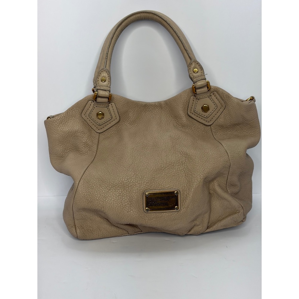 Marc by Marc Jacobs Classic Q Hillier Hobo Bag Tan Pebbled Leather Workwear